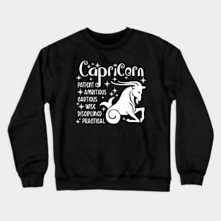 capricorn zodiac positive traits Crewneck Sweatshirt